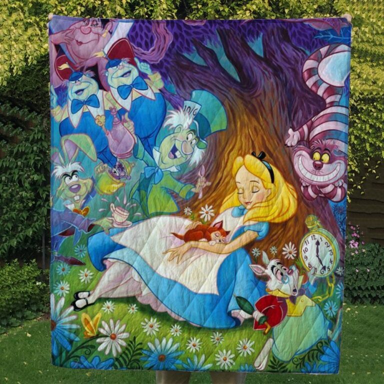 Alice In Wonderland Quilt Blanket #1