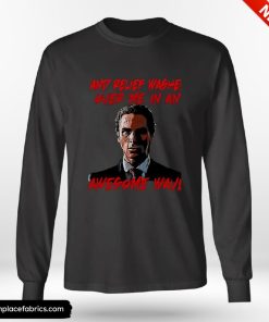 American Psycho Essential Awesome Wave Shirt American Psycho Essential Awesome Wave Shirt