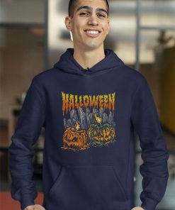 angry pumpkins with roaring fire halloween shirt 1 RqUXz