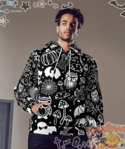 Animals Symbols Scarry Night Black Halloween 3D All-Over Print Unisex Hoodie