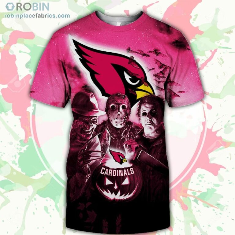 Arizona Cardinals T-Shirt Halloween Horror Night – AOP Tshirt