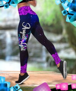 August Girl Skull And Butterfly Tank Top Legging