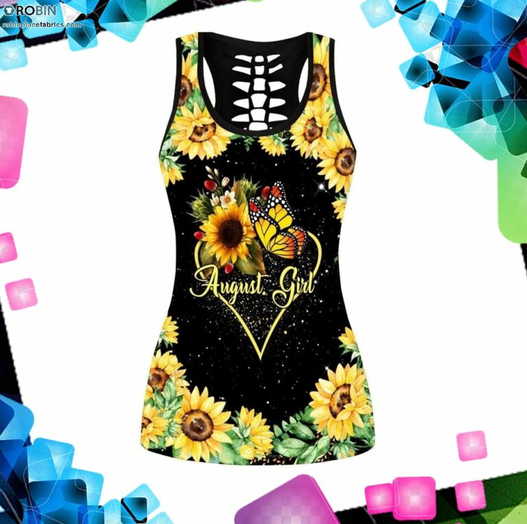 August Girl Sunflower Tank Top Legging