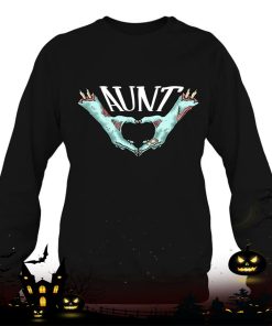 aunt zombie hand heart halloween costume family matching shirt 519 AvMew
