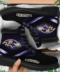 Baltimore Ravens Custom Marten Style Boots RBPL334