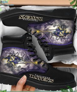 Baltimore Ravens Custom Marten Style Boots RBPL278