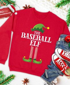 baseball elf matching family group christmas party pajama ugly christmas sweatshirt 3 2lAYj