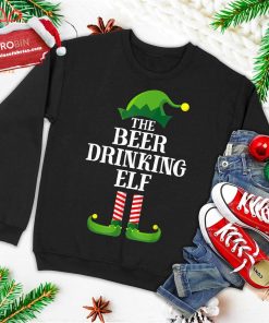beer drinking elf matching family group christmas party pj ugly christmas sweatshirt 1 0ohfg