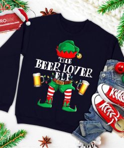beer lover elf matching christmas family group gift funny ugly christmas sweatshirt 3 2YmWZ