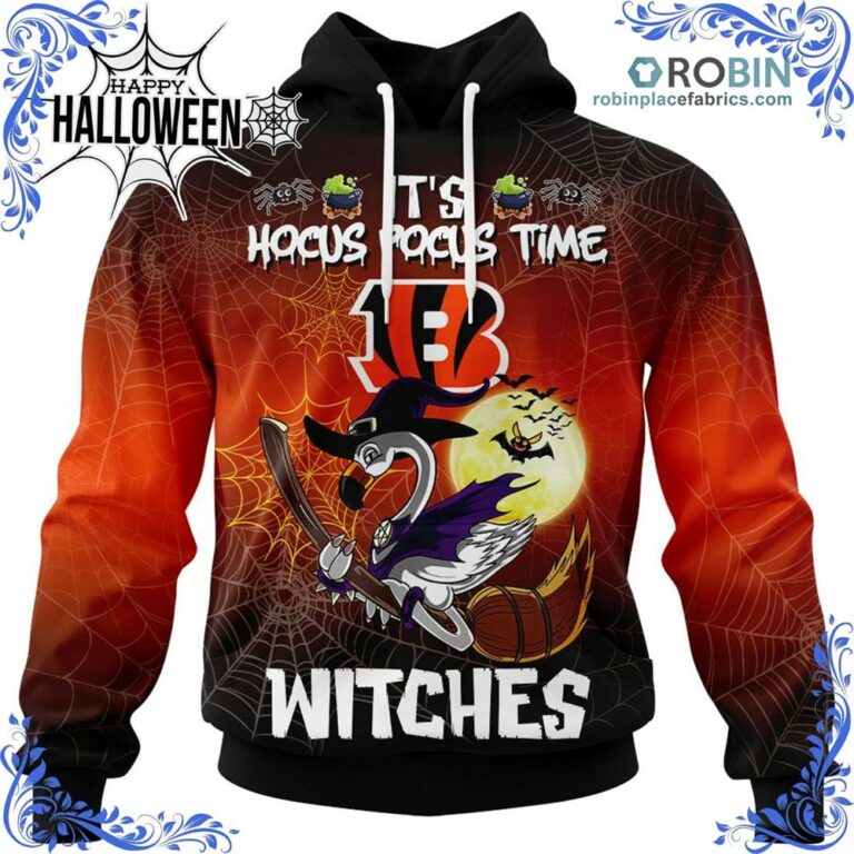 Bengals NFL Halloween Jersey Falmingo Witches Hocus Pocus All Over Print – AOP Shirt