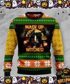 Black Cat Witches Halloween Ugly Sweater