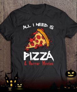 bloody pizza horror movies costume funny food halloween shirt 87 LJ3mn