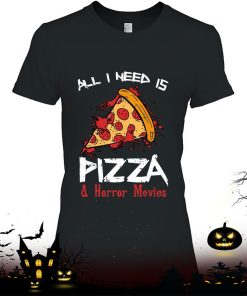 Bloody Pizza Horror Movies Costume Funny Food Halloween Shirt
