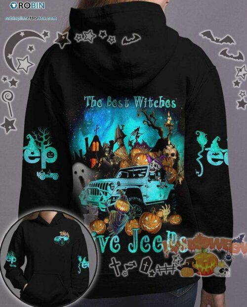 Blue Jeep Cemetery The Best Witches Drive Jeeps Halloween Black 3D All