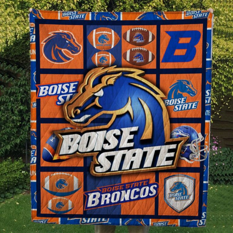 Boise State Broncos Quilt Blanket #2