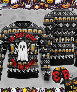 Boo Beer I?m Just Here Halloween Sweater