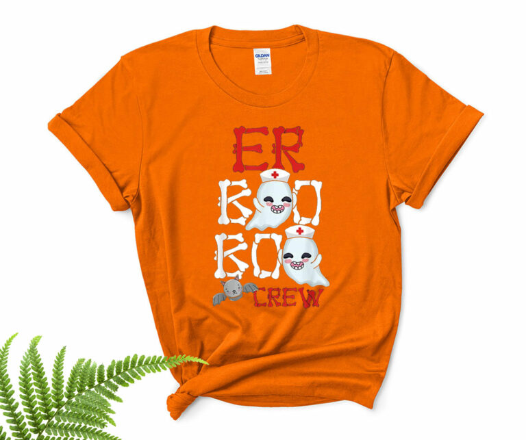 Boo Boo Nurse Crew ER Lazy DIY Halloween Costume RN Nursing Funny Halloween Shirt