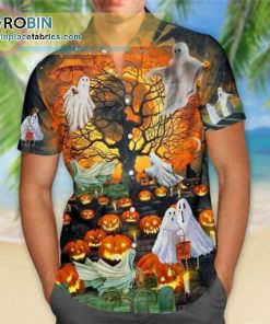 boo halloween night casual short sleeve hawaiian shirts 94 nSN3n
