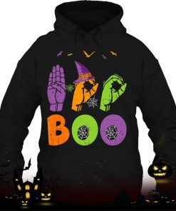 boo hands american sign language pride asl halloween shirt 402 JQpxZ