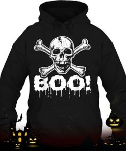 boo scary halloween spooky skull and crossbone shirt 686 82MMO