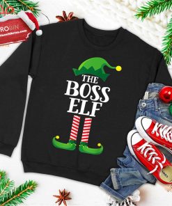 boss elf matching family group christmas party pajama ugly christmas sweatshirt 3 JCZWO