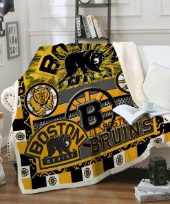 Boston Bruins Quilt & Fleece Blanket