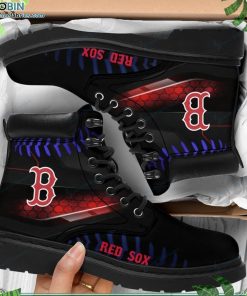Boston Red Sox Custom Printed Martin Boots RBPL282 Boston Red Sox Custom Printed Martin Boots RBPL282