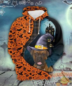Boxer Witch Halloween Multicolor 3D All-Over Print Unisex Hoodie