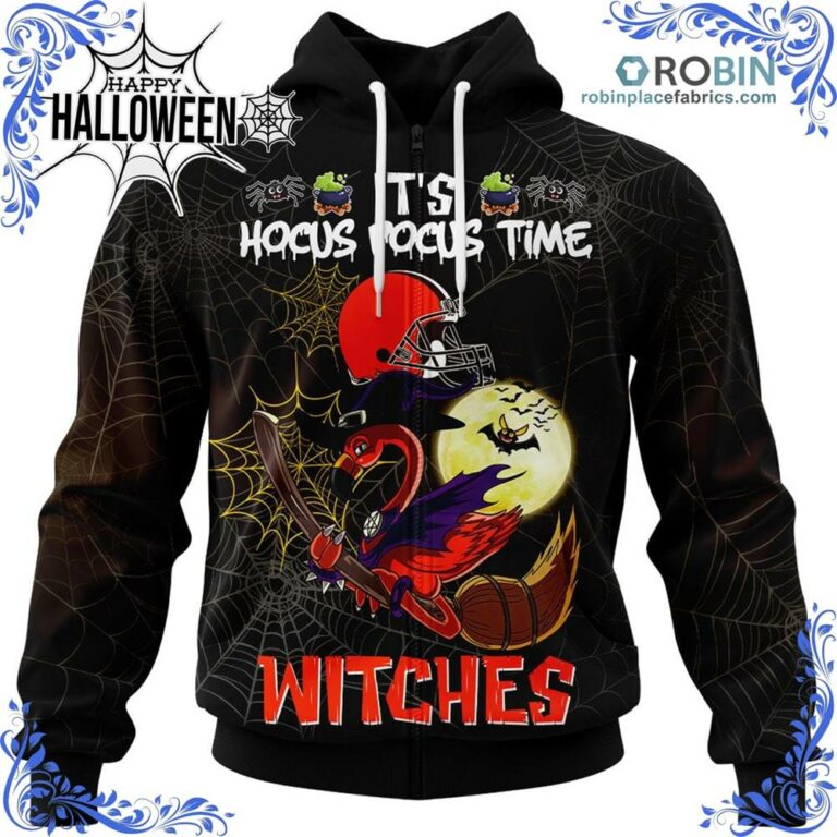 Browns NFL Halloween Jersey Falmingo Witches Hocus Pocus All Over Print – AOP Shirt