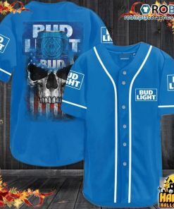 Bud Light Punisher Skull Baseball Jersey Shirt Bud Light Punisher Skull Baseball Jersey Shirt