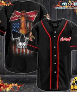 Budweiser Beer Punisher Skull Baseball Jersey Shirt Budweiser Beer Punisher Skull Baseball Jersey Shirt