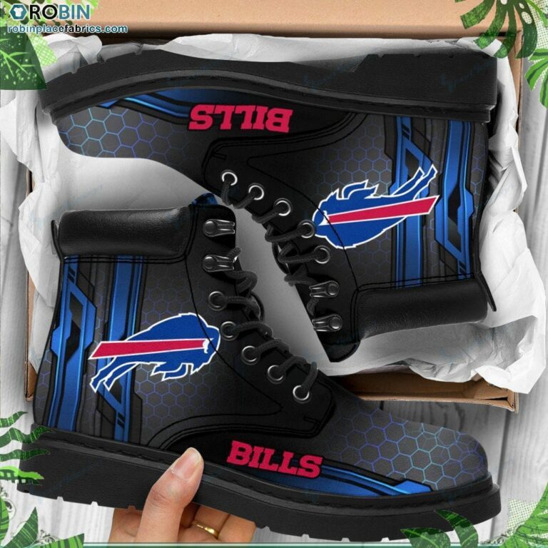 Buffalo Bills Custom Printed Martin Boots RBPL493
