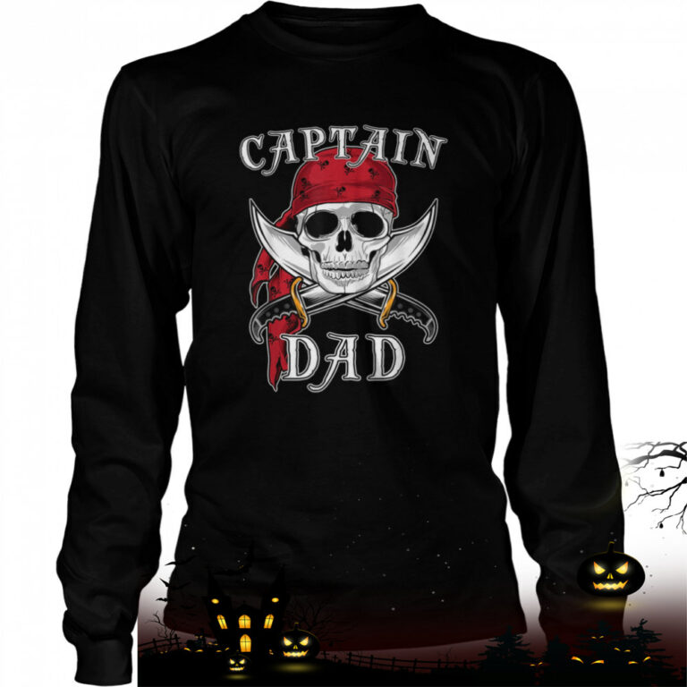 Captain Dad Skeleton Halloween Shirt