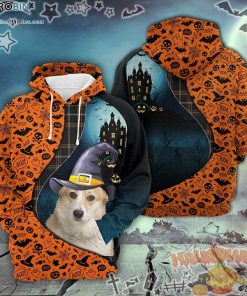 Cardigan Welsh Corgi Halloween Pattern 3D All-Over Print Unisex Hoodie