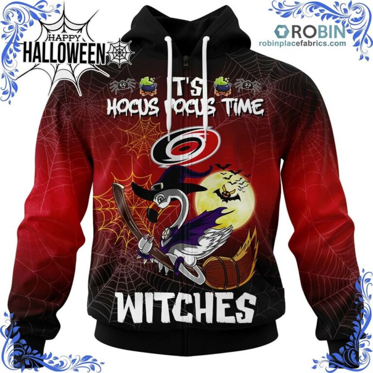 Carolina Hurricanes Halloween Jersey Flamingo Witches Hocus Pocus All Over Print – AOP Shirt