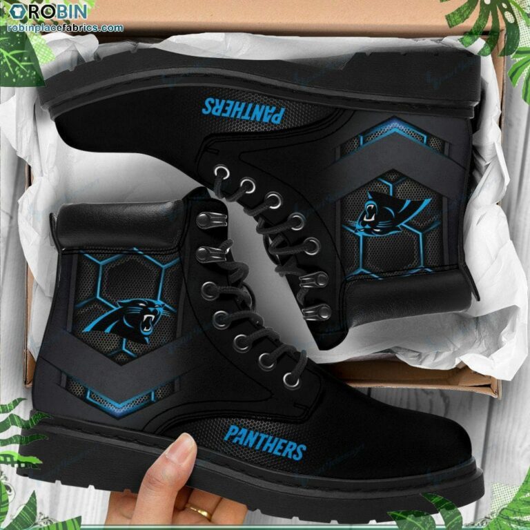 Carolina Panthers Custom Marten Style Boots RBPL382
