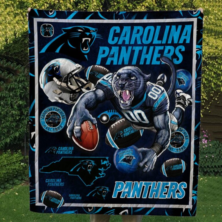 Carolina Panthers Quilt Blanket