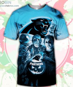 Carolina Panthers T-Shirt Halloween Horror Night – AOP Tshirt