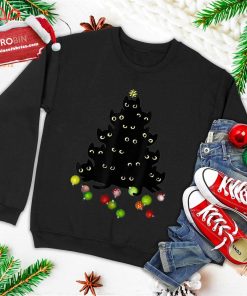 cat lovers cute and funny holiday tree christmas ugly christmas sweatshirt 3 crNw2