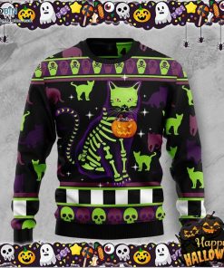 Cat Pumpkin Halloween Ugly Sweater Cat Pumpkin Halloween Ugly Sweater
