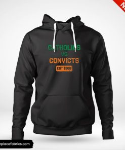 catholics vs convicts 1988 retro vintage distressed hoodie o4a8g6