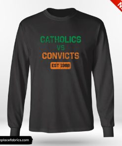 Catholics Vs Convicts 1988 Retro Vintage Distressed Shirt