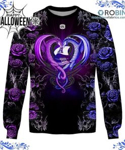 cfl toronto argonauts rose dragon all over print shirt 191 HARWs