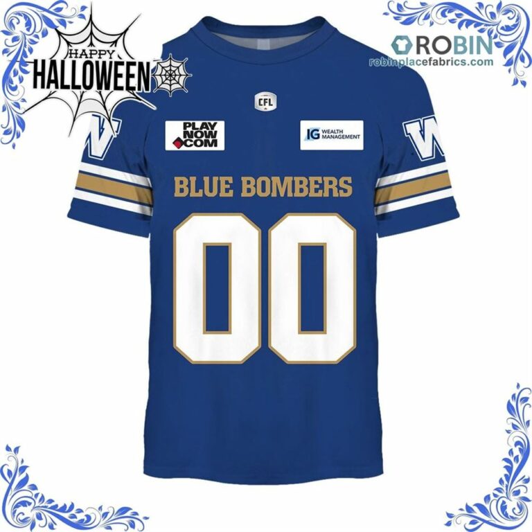 CFL Winnipeg Blue Bombers Jersey All Over Print Shirt