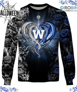 cfl winnipeg blue bombers rose dragon all over print shirt 190 fvQ2V