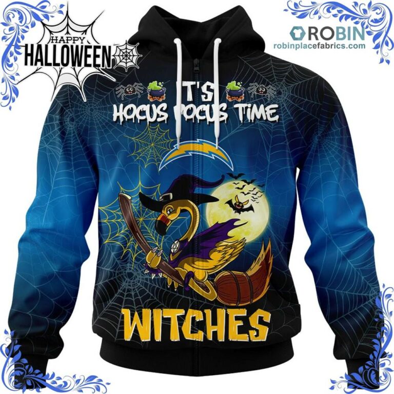 Chargers NFL Halloween Jersey Falmingo Witches Hocus Pocus All Over Print – AOP Shirt