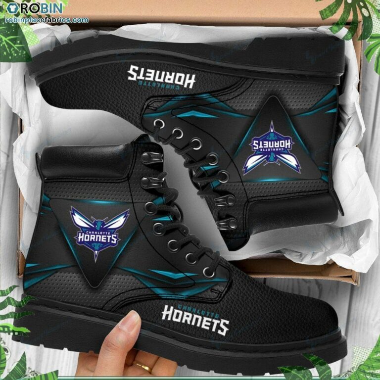 Charlotte Hornets Custom Marten Style Boots RBPL064