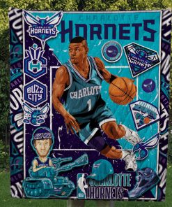 Charlotte Hornets Quilt Blanket