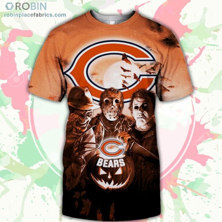 Chicago Bears T-Shirt Halloween Horror Night – AOP Tshirt