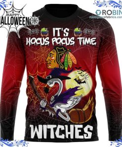chicago blackhawks halloween jersey flamingo witches hocus pocus all over print 361 WBC1l